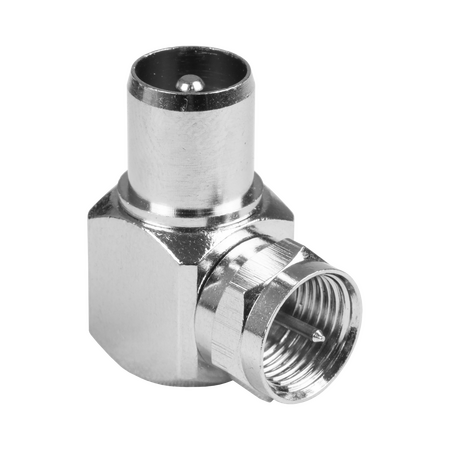 Digitek F Type Male to Pal Male Right Angle Adaptor - 13AFMPMRA