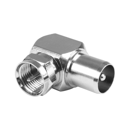 Digitek F Type Male to Pal Male Right Angle Adaptor - 13AFMPMRA