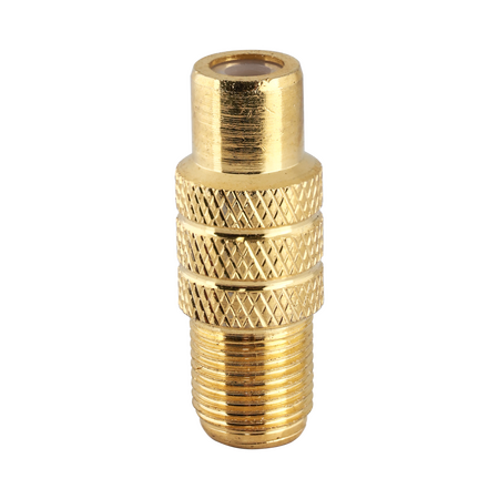 Digitek RCA Female to F Female Adaptor - Gold - 13CRCAFFFG