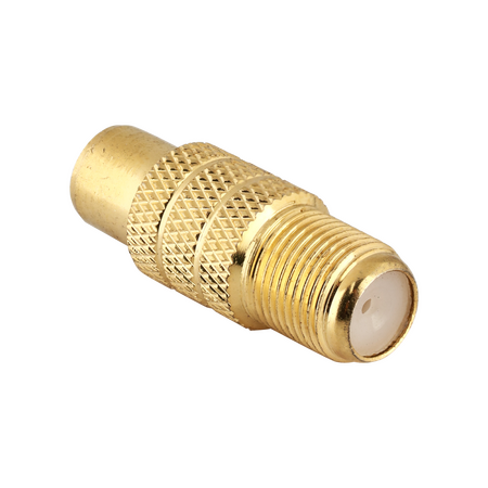 Digitek RCA Female to F Female Adaptor - Gold - 13CRCAFFFG