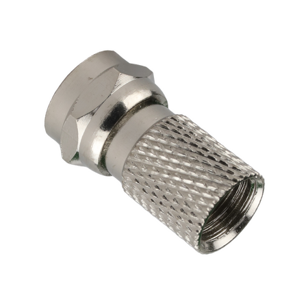 Hills Antenna BC14302B RG6 F-Type Twist Connector 10-Pack in Box - BC14302B