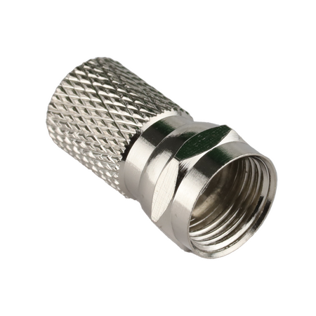 Hills Antenna BC14302B RG6 F-Type Twist Connector 10-Pack in Box - BC14302B