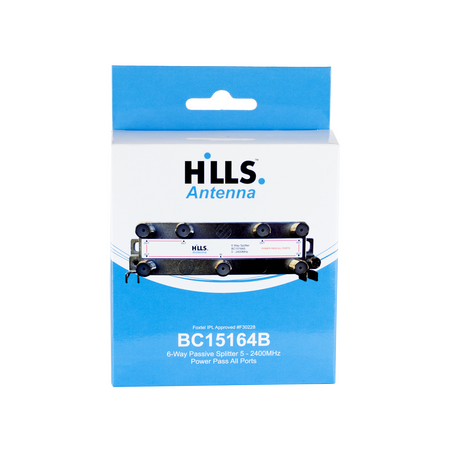 Hills Antenna BC15164B 6-Way Passive Splitter - Display Box - BC15164B