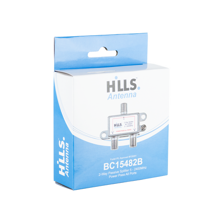 Hills Antenna BC15482B 2-Way Passive Splitter - Display Box - BC15482B