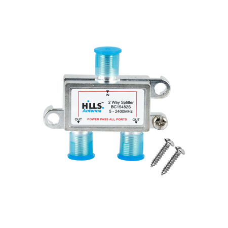 Hills Antenna BC15482B 2-Way Passive Splitter - Display Box - BC15482B