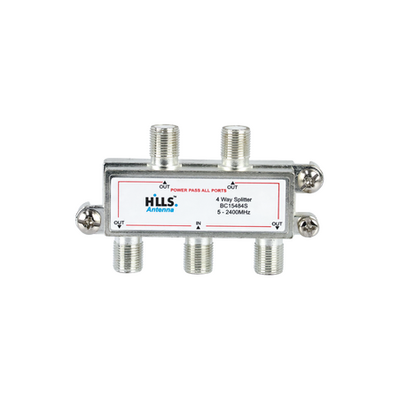 Hills Antenna BC15484B 4-Way Passive Splitter - Display Box - BC15484B