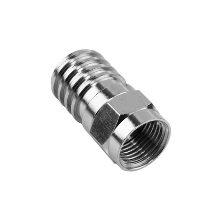Hills Antenna BC2092B RG6 F-Type Hex Crimp Connector 10-Pack in Box - BC2092B