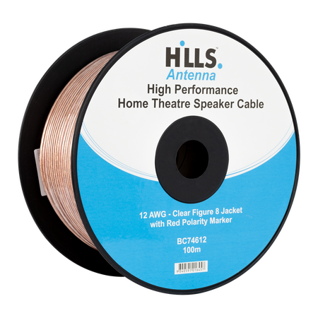 Hills Antenna BC74612 12 Gauge Speaker Cable 100m - BC74612