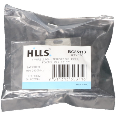 Hills Antenna BC85113 FTA/SAT 2.4GHz Diplexer - BC85113