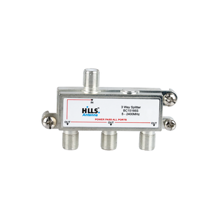 Hills Antenna BC15166B 3-Way Passive Splitter - Display Box - BC15166B