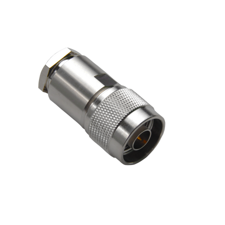 Hills Antenna N Connector Male Clamp for LL400 Cable - Nickel Plated Body - BC85274