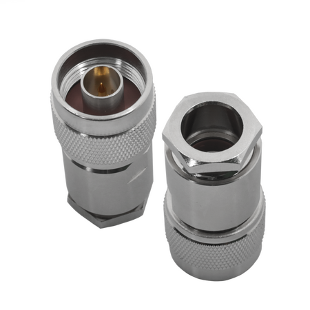 Hills Antenna N Connector Male Clamp for LL400 Cable - Nickel Plated Body - BC85274