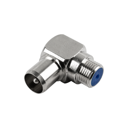 Hills Antenna BC87045 F-Type Female to PAL Male Right Angle Adaptor - BC87045