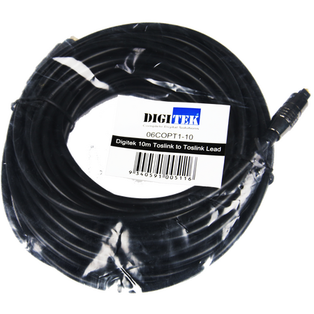 Digitek Toslink Optical Audio Lead - 10M - 06COPT1-10