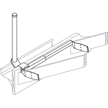 Hills Antenna  FB607162 45 Degree 600mm Gutter Mount - FB607162