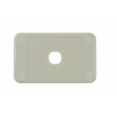 Digitek 1 Gang Wallplate (No Mech) - White - 05DWP01