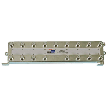 Digitek 16 Way 5-1000MHz F Type Splitter - 1 Leg Power Pass - 10BSPF16