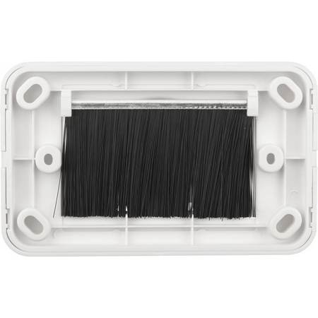 Digitek Media Style Wallplate (Bullnose) - White - 05DWPM