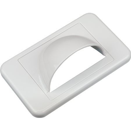 Digitek Media Style Wallplate (Bullnose) - White - 05DWPM