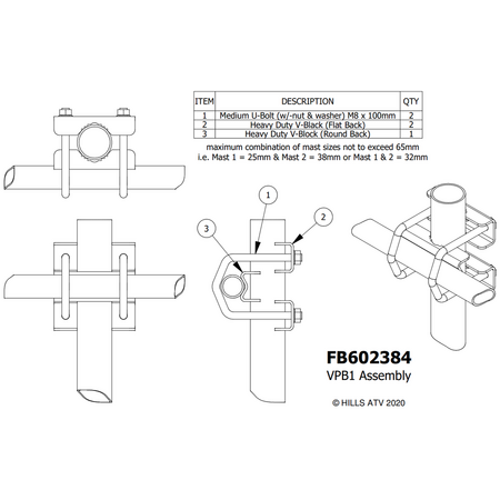 Hills Antenna FB602384 VPB1 Assembly - FB602384