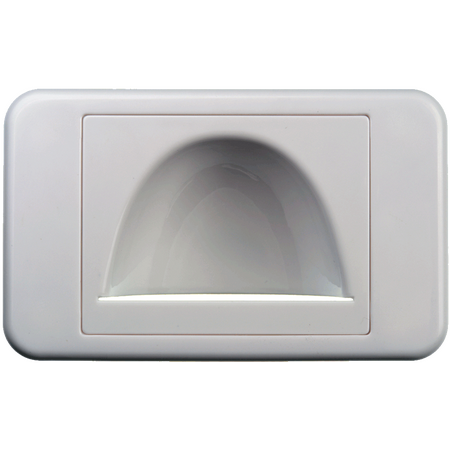 Digitek Media Style Wall Plate (Reverse Bullnose) - White - 05DWPMR
