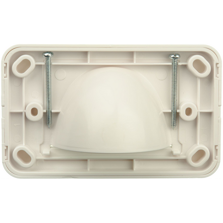 Digitek Media Style Wall Plate (Reverse Bullnose) - White - 05DWPMR