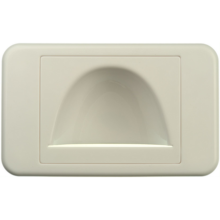 Digitek Media Style Wall Plate (Reverse Bullnose) - White - 05DWPMR