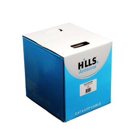Hills Antenna 4 Pair CAT6 UTP LAN Cable 305M Box - Red - 03JCAT6-RD