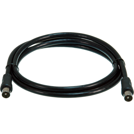 Digitek 1.5M Pal Male to Pal Male Tri Shield TV Fly Lead - Black - 06A15MTB