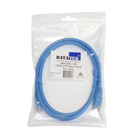 Datatek 1M CAT6 UTP Patch Lead - 06DC6PL1.0B