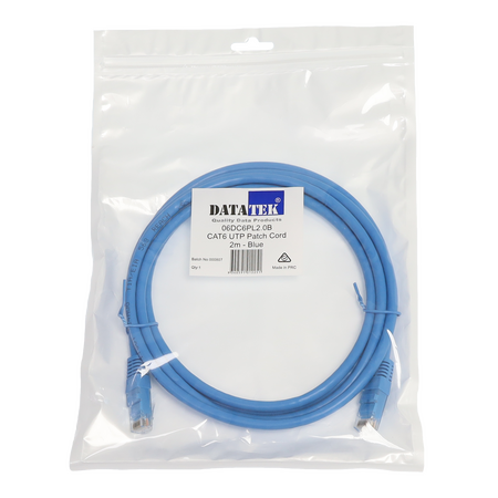 Datatek 2M CAT6 UTP Patch Lead - 06DC6PL2.0B