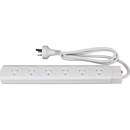 Hills Antenna 6 Way Power Board with Overload Protection - White - 09HPB-6 WE