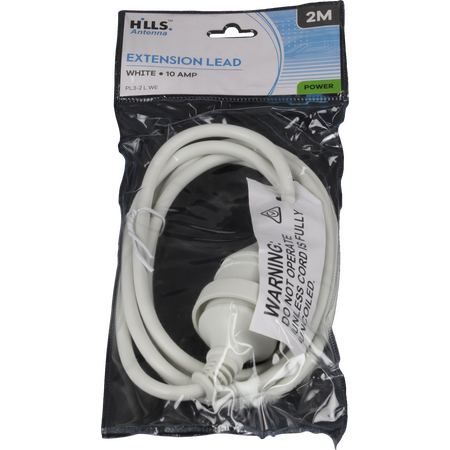 Hills Antenna 2M Power Extension Lead - White - 09HPL3-2 L WE