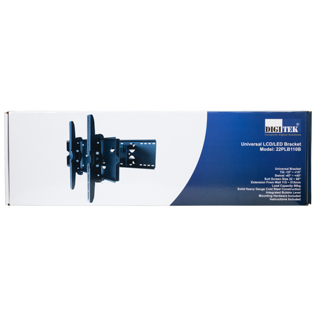 Digitek 32" - 60" Dual Arm Tilt, Swivel and Reach Universal LCD Bracket - 80KG - 22PLB110B