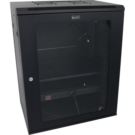 Datatek 15U 450mm Deep Wall Mount Data Cabinet - FPS Series - 24B15RW64FPS