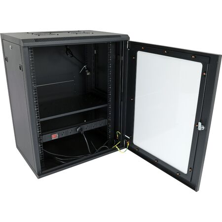 Datatek 15U 450mm Deep Wall Mount Data Cabinet - FPS Series - 24B15RW64FPS