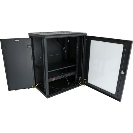 Datatek 15U 450mm Deep Wall Mount Data Cabinet - FPS Series - 24B15RW64FPS