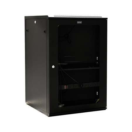 Datatek 18U 600mm Deep Wall Mount Data Cabinet - FPS Series - 24B18RW66FPS