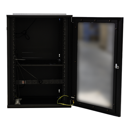 Datatek 18U 600mm Deep Wall Mount Data Cabinet - FPS Series - 24B18RW66FPS
