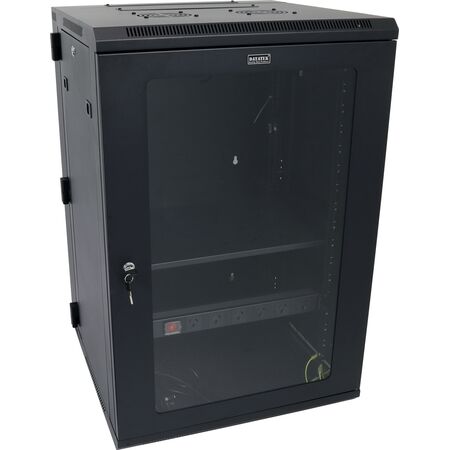 Datatek 18U 600mm Swing Frame Wall Mount Data Cabinet - SFPS Series - 24B18RWS66FPS