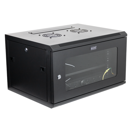 Datatek 6U 450mm Deep Wall Mount Data Cabinet - FPS Series - 24B6RW64FPS