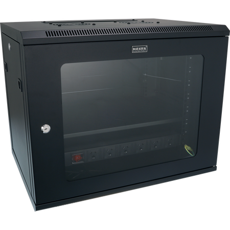 Datatek 9U 450mm Deep Wall Mount Data Cabinet - FPS Series - 24B9RW64FPS