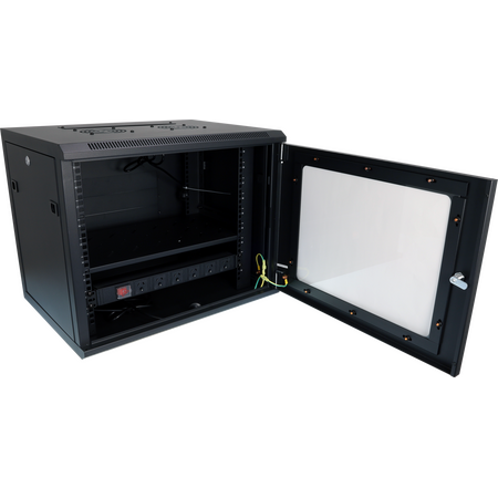 Datatek 9U 450mm Deep Wall Mount Data Cabinet - FPS Series - 24B9RW64FPS