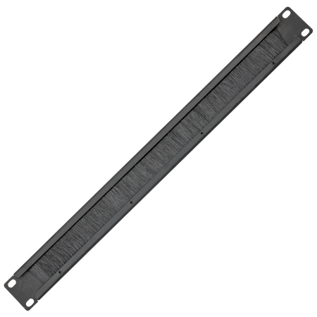 Datatek 1U Cable Pass Through with Brush Strip - 24D1RUBST
