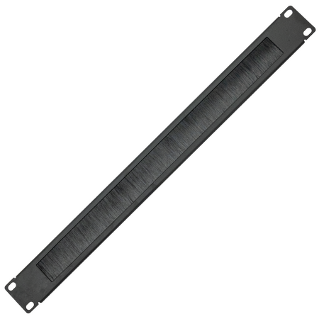 Datatek 1U Cable Pass Through with Brush Strip - 24D1RUBST