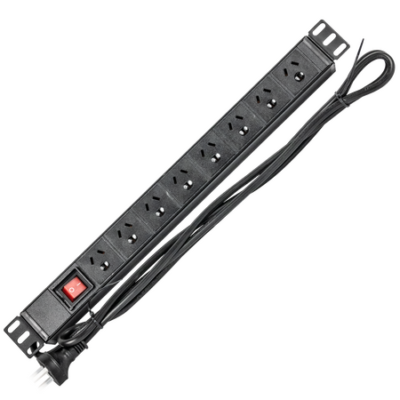 Datatek 8 Way Horizontal Power Rail - 24EH8PDU