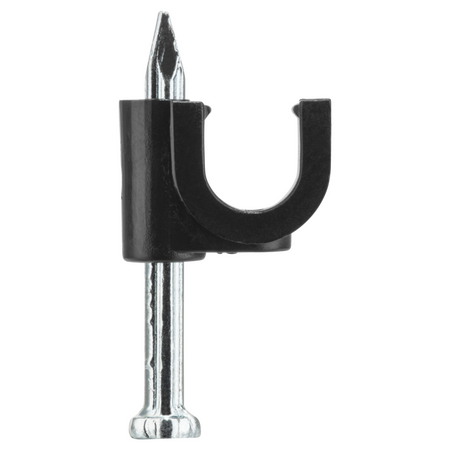 Hills Antenna BC86810 6mm Plastic Cable Clips in Black. Bag of 100-Pack. - BC86810