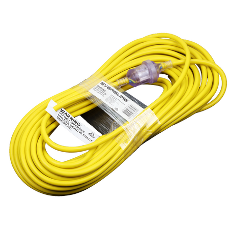 Hills Antenna 25M Yellow Heavy Duty Extension Power Lead 1.50mm2 - 09HHDEL-25M-1.5-YLW