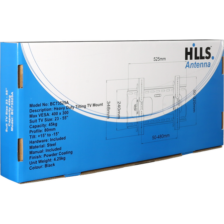 Hills Antenna BC73525A Heavy Duty Tilting TV Mount - 23 - 55" - BC73525A