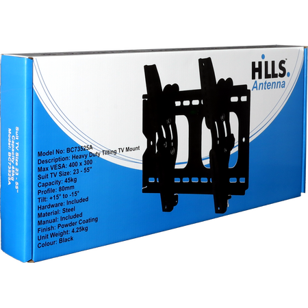 Hills Antenna BC73525A Heavy Duty Tilting TV Mount - 23 - 55" - BC73525A